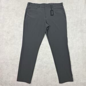 Mizzen+Main Helmsman Chino 38x32 Slim Fit Gray Performance Golf Office NWT $150